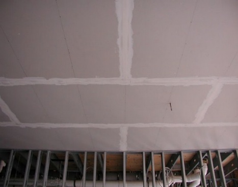 шпаклевка потолка из гипсокартона видео